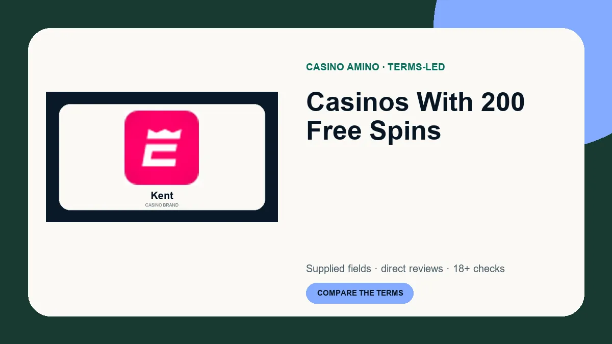 Casinos With 200 Free Spins comparison cover featuring real casino brand artwork