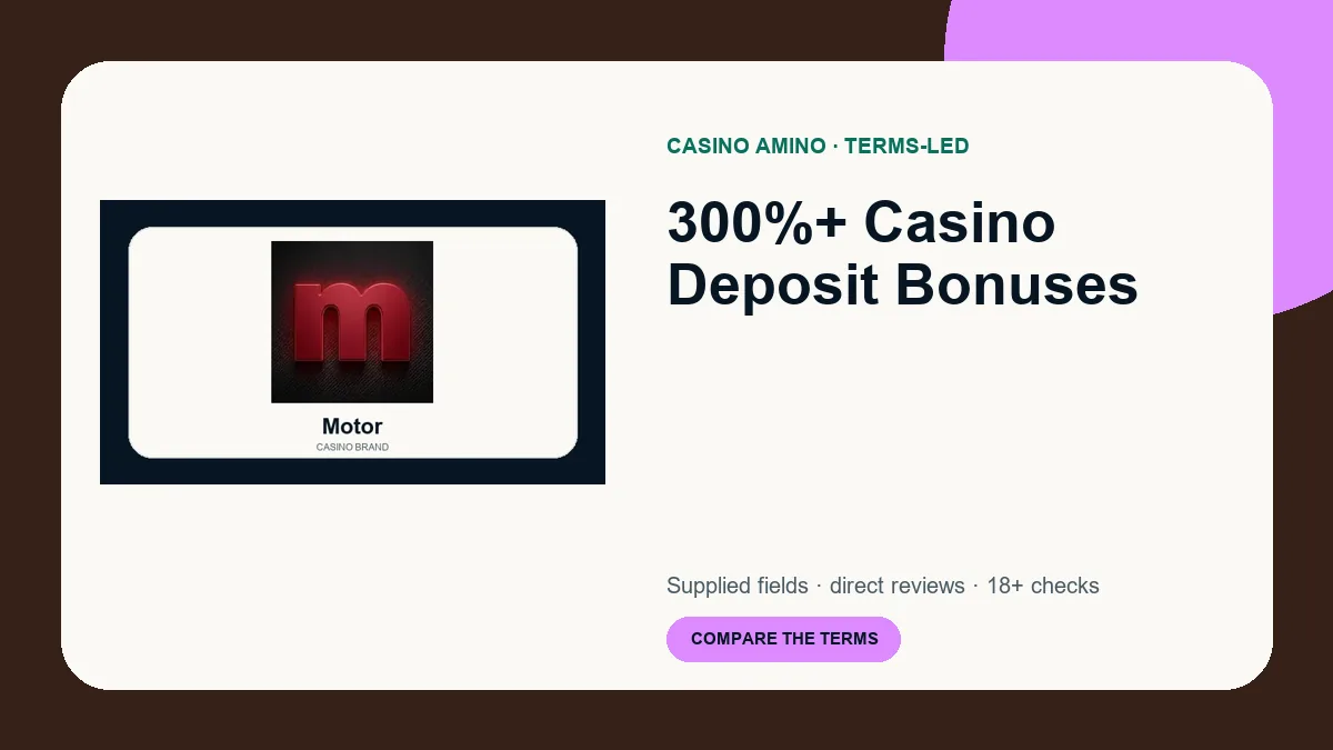 300%+ Casino Deposit Bonuses comparison cover featuring real casino brand artwork