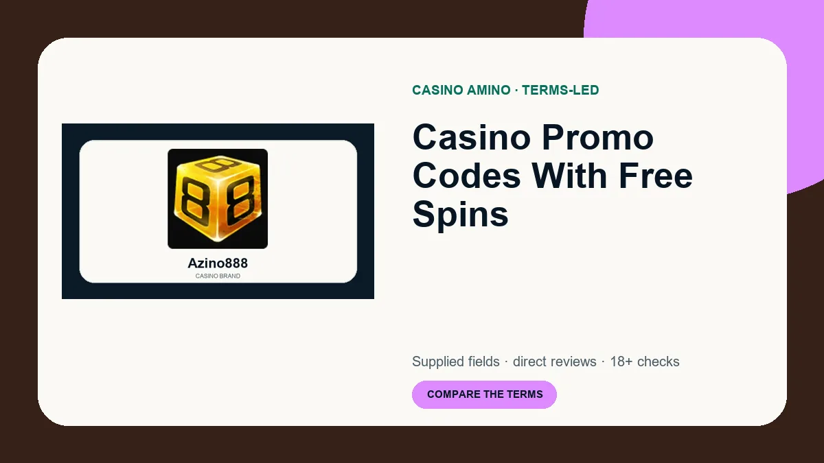 Casino Promo Codes With Free Spins comparison cover featuring real casino brand artwork