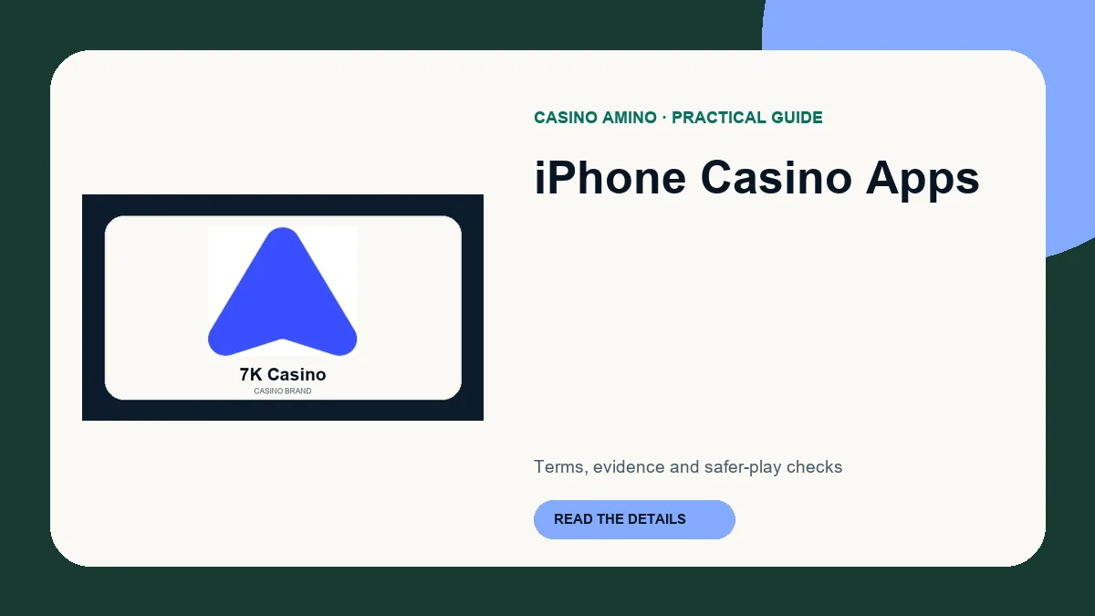 iPhone Casino Apps editorial cover featuring 7K Casino casino brand artwork