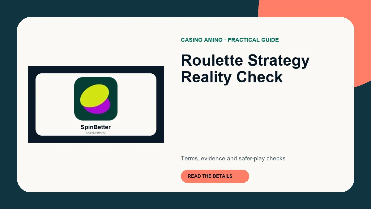 Roulette Strategy Reality Check editorial cover featuring SpinBetter casino brand artwork