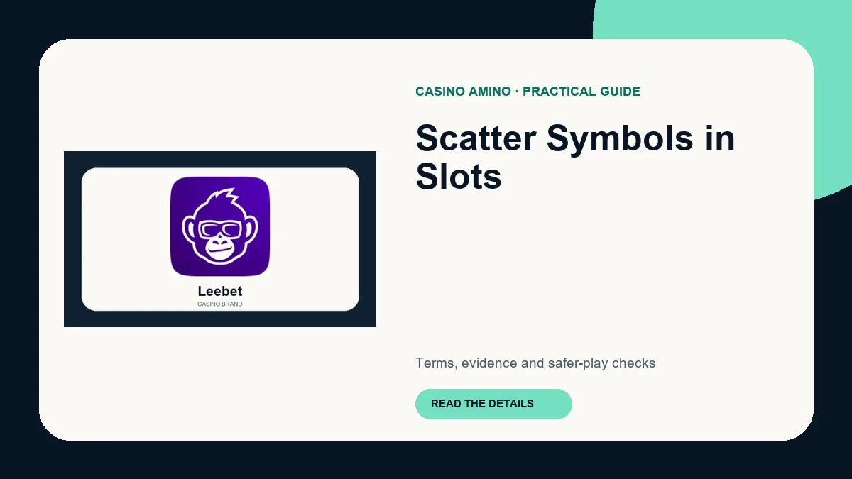 Scatter Symbols in Slots editorial cover featuring Leebet casino brand artwork