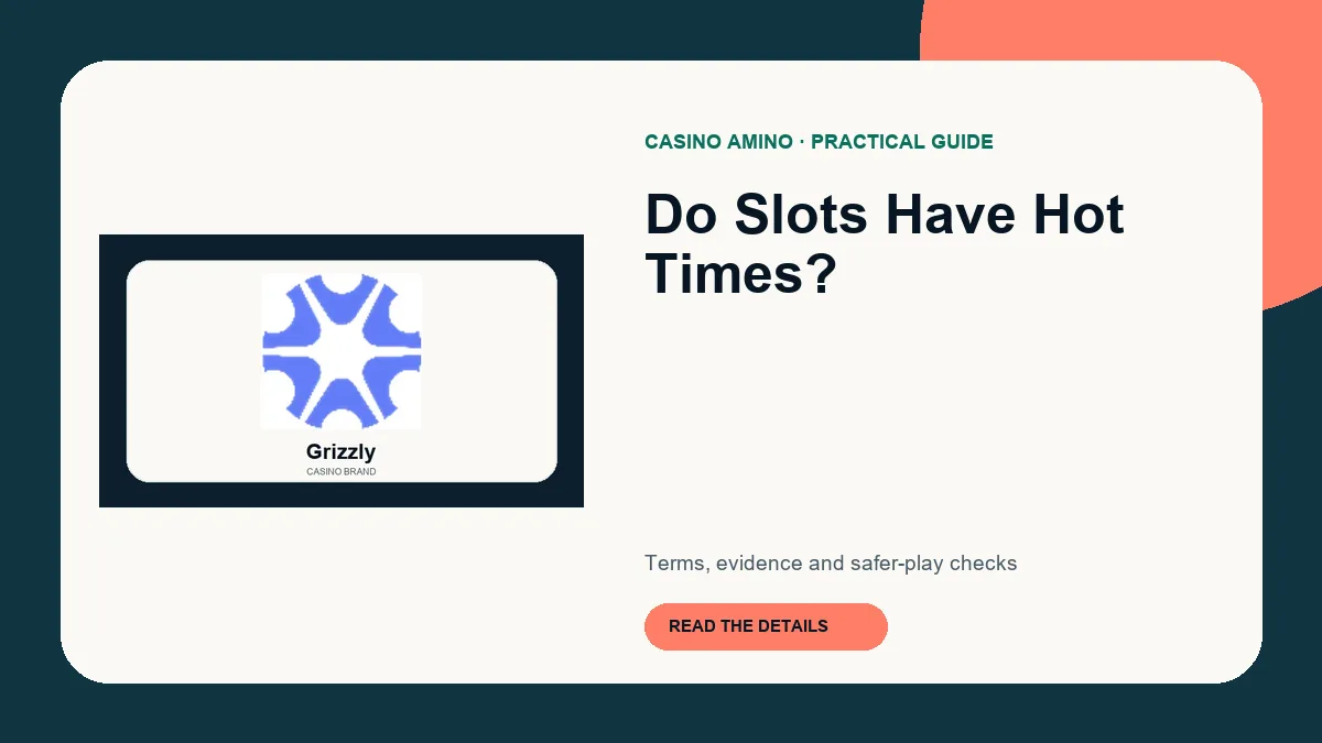 Do Slots Have Hot Times? editorial cover featuring Grizzly casino brand artwork