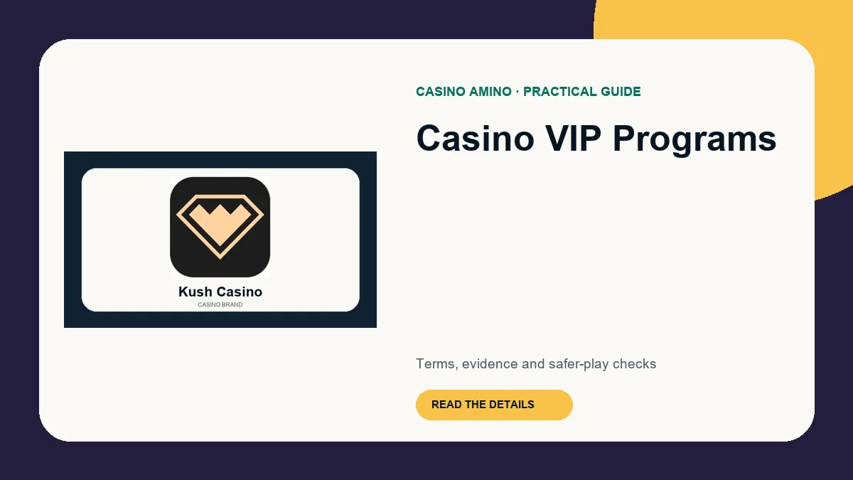 Casino VIP Programs editorial cover featuring Kush Casino casino brand artwork