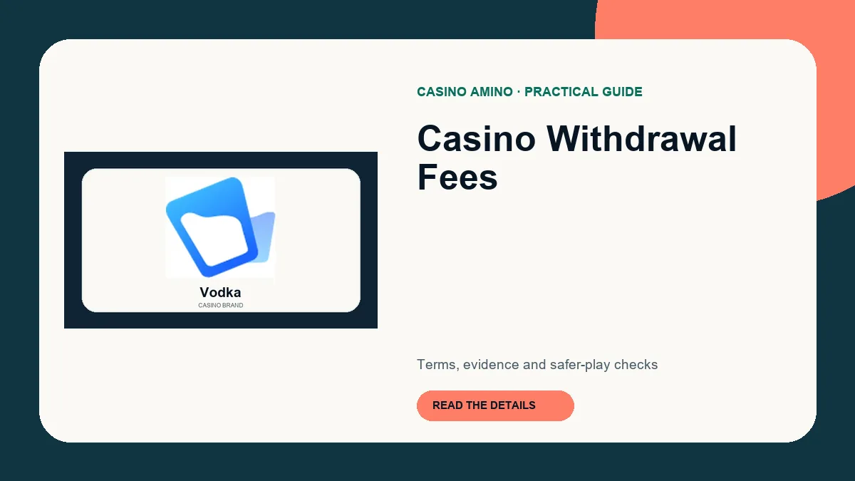 Casino Withdrawal Fees editorial cover featuring Vodka casino brand artwork