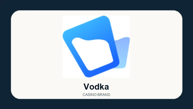 Vodka casino brand logo